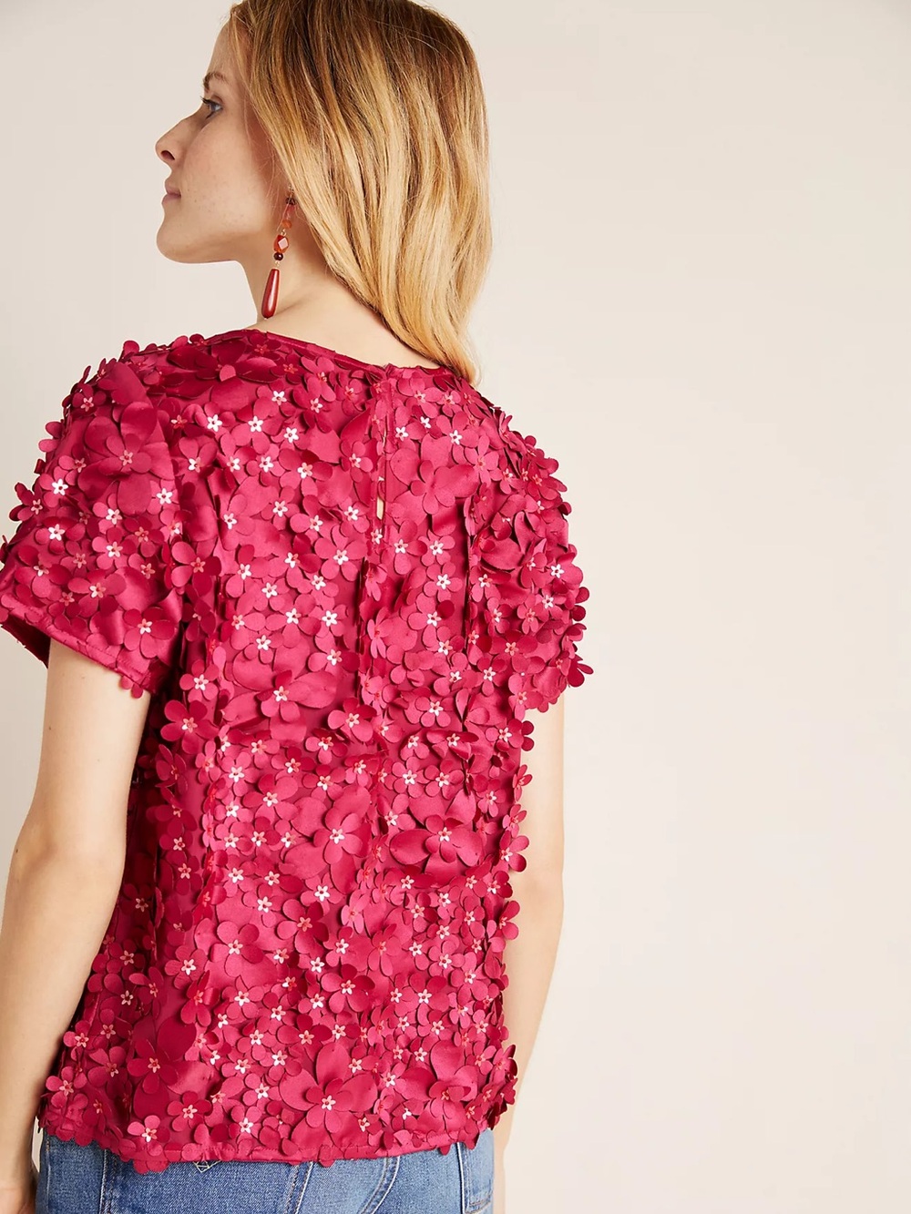 NWT* Anthropologie/Varun Bahl Rosemarie Textured Blouse size 4 - Picture 2 of 12